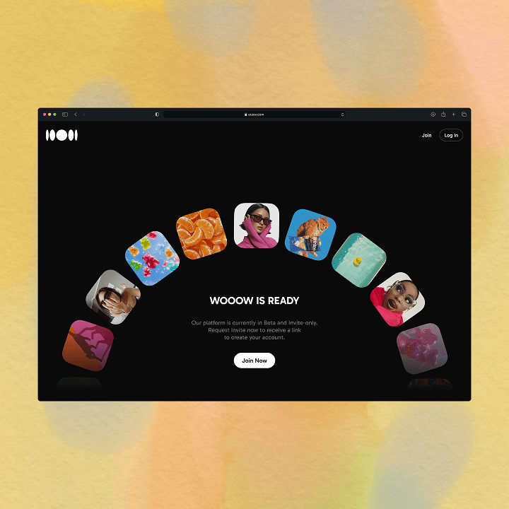 Product landing page with an invite-only waitlist